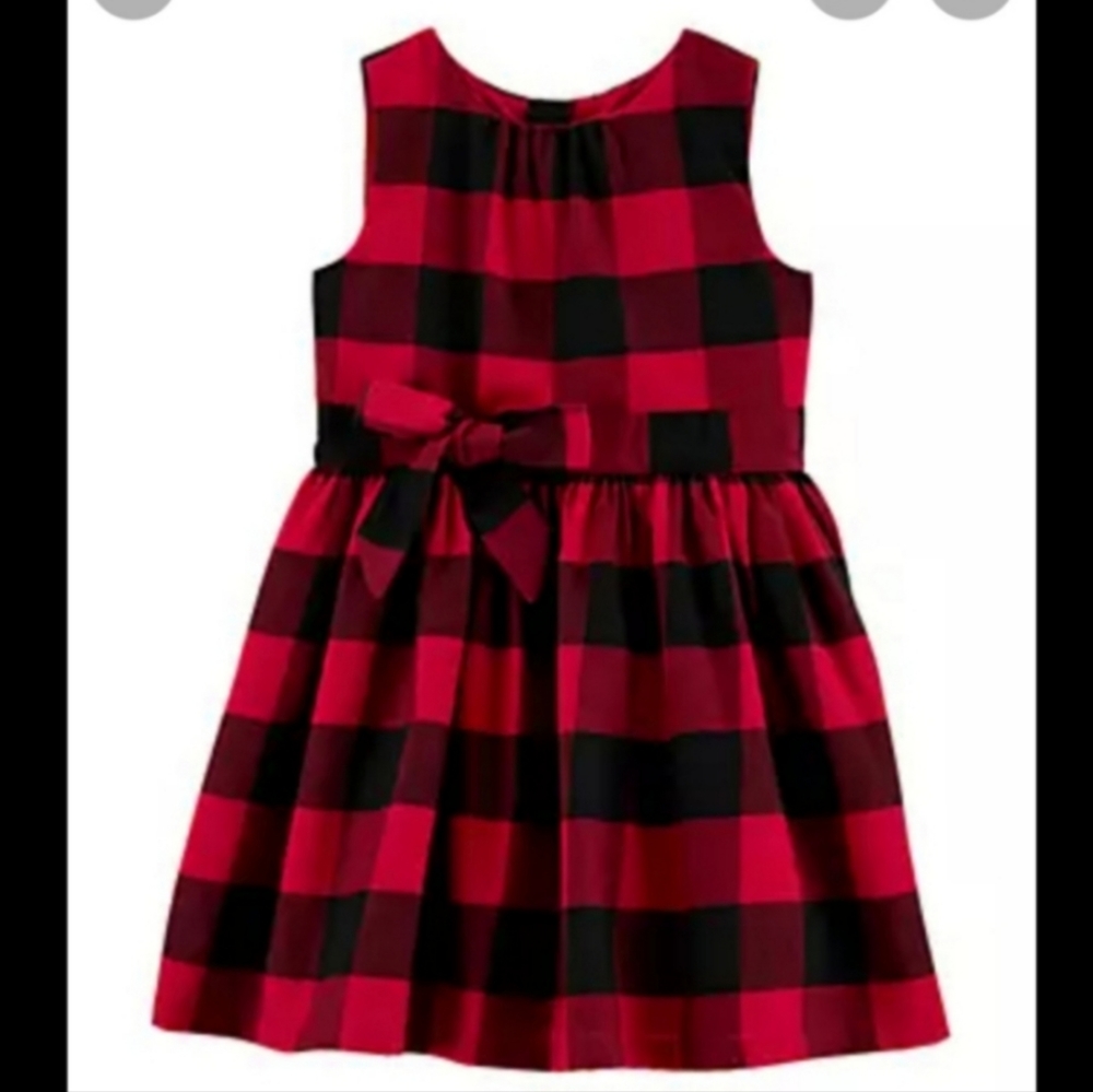 Girls Buffalo plaid dress